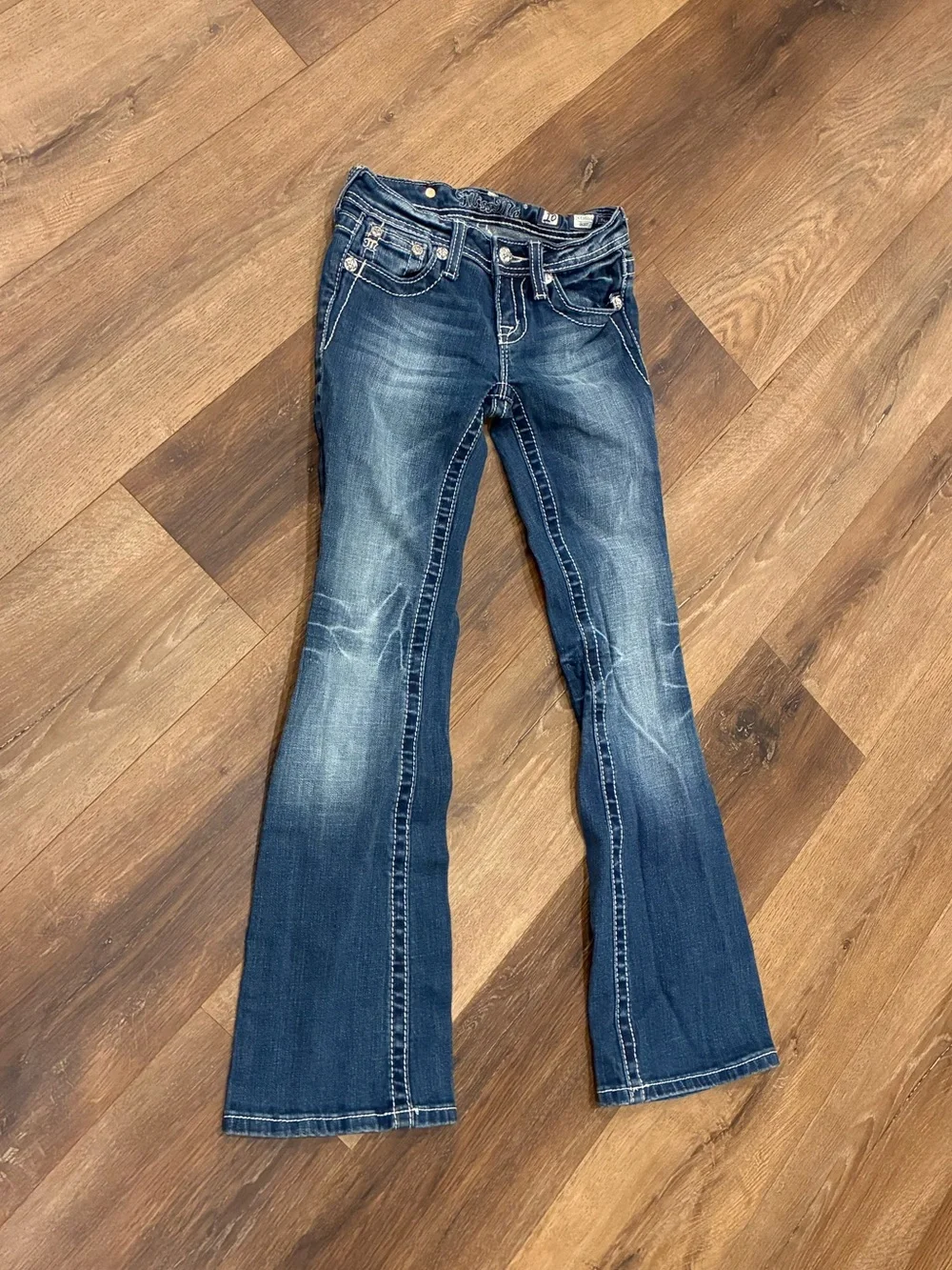 Miss Me Blue Jeans Bootcut Peace 10 Girl